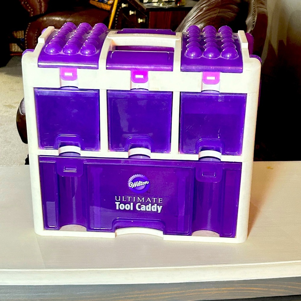 Large Ultimate Wilton Tool Caddy purple and white